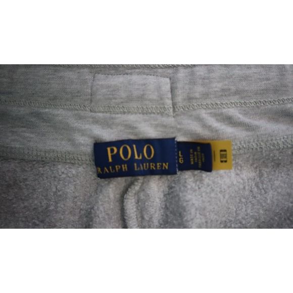 Polo Ralph Lauren Men Sz L Andover Gray Heather Fleece Logo Jogger Pants $110 - Picture 4 of 10
